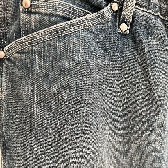 Vintage LL Bean Bootcut/Flare Jeans Sz 16T Medium Rinse - Picture 3 of 5